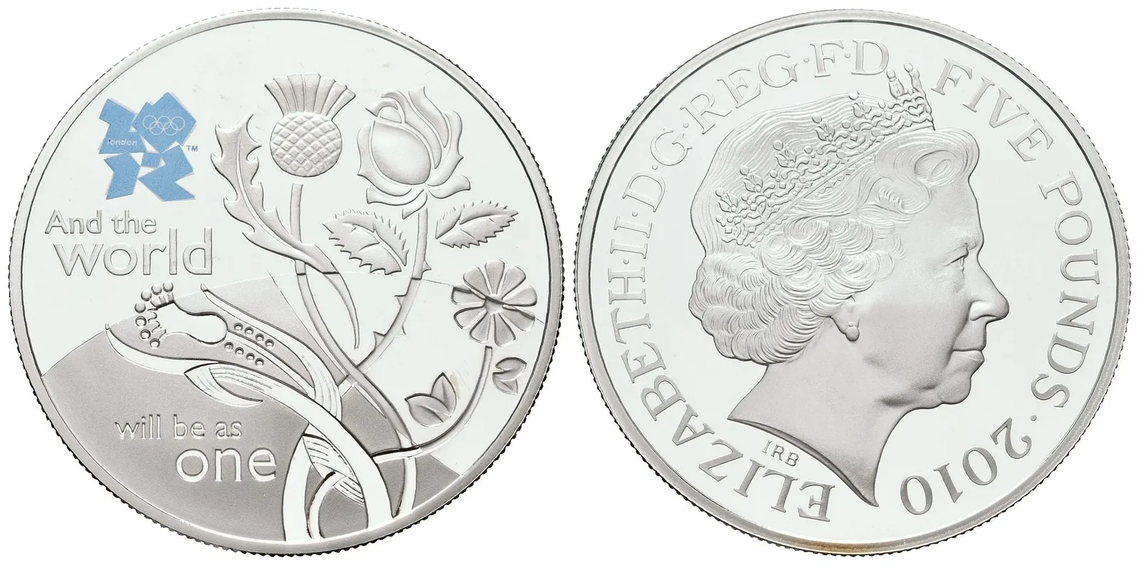 Velká Británie, 5 liber 2010  OH Londýn - Jednota