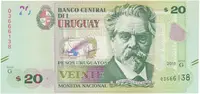 Uruguay, 20 Pesos Uruguayos 2015, P.93