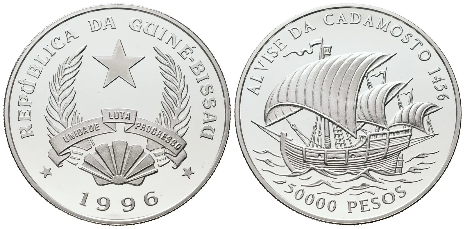 Guine - Bissau, 50000 Pesos 1996 - Alvise da Ca da Mosto