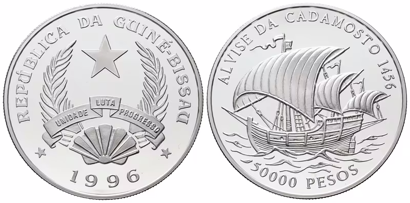 Guine - Bissau, 50000 Pesos 1996 - Alvise da Ca da Mosto