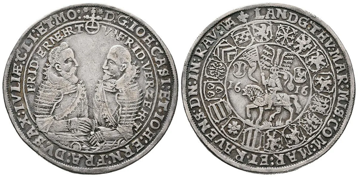 Sasko - Coburg - Eisenach, Johann Casimir a Johann Ernst, 1572 - 1633 — 1