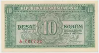 Československo, 10 Koruna 1950, první série A - Z, Hej.86a