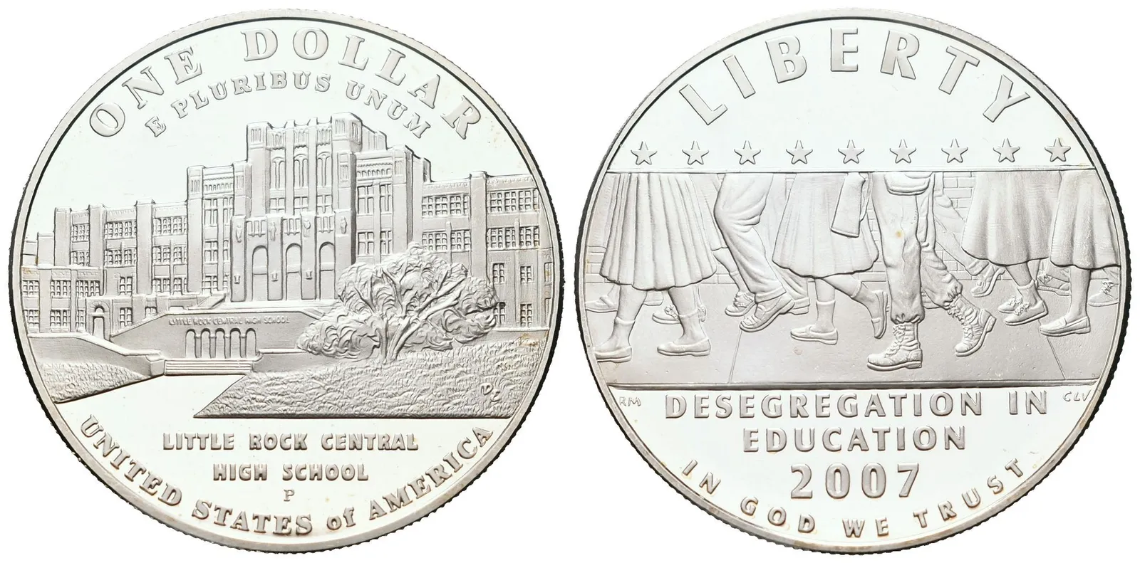 USA, 1 Dollar 2007 - Little Rock, PROOF