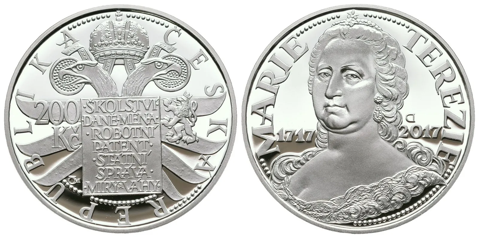 200 Kč 2017 - Marie Terezie, PROOF