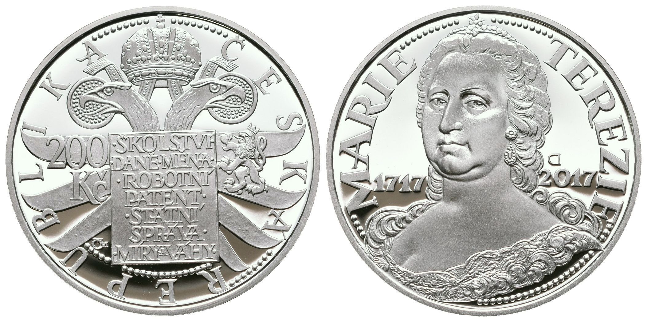 200 Kč 2017 - Marie Terezie, PROOF