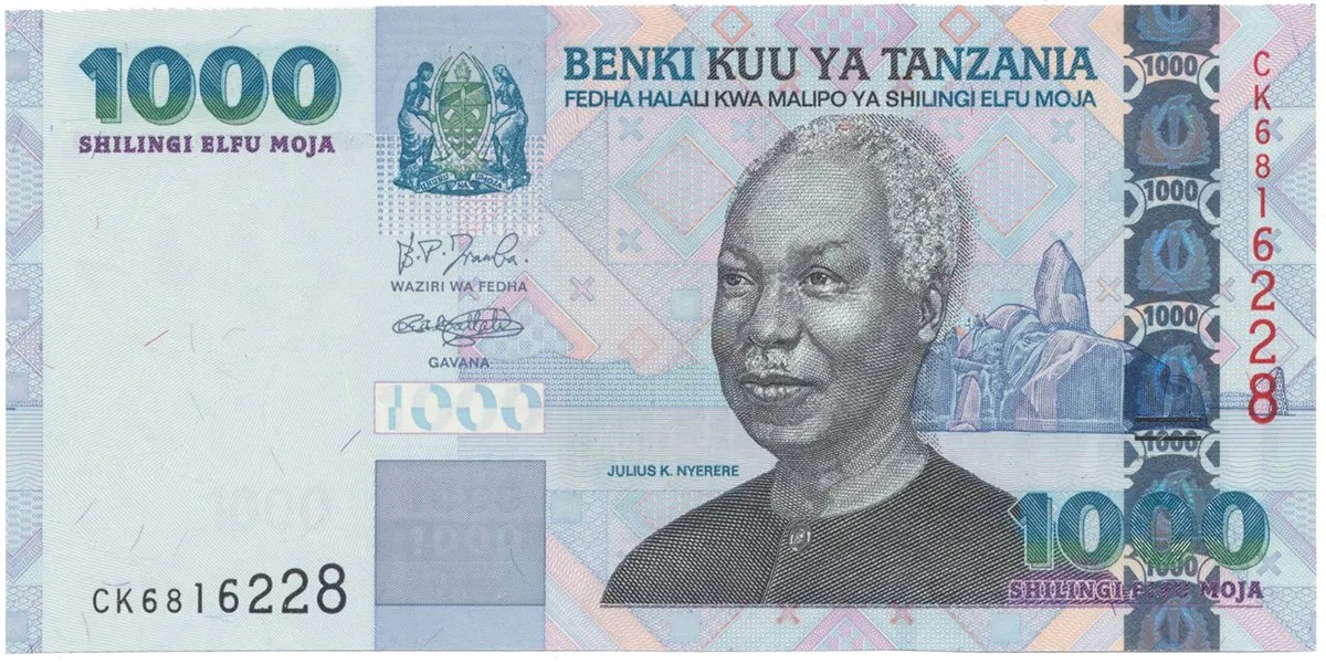 Tanzánie, 1000 Shilingi (2003), P.36a