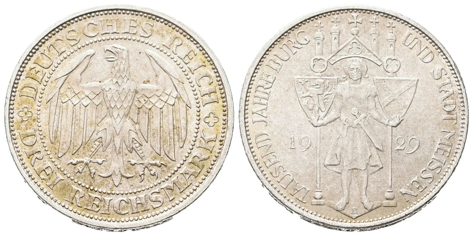Výmar, 3 Marka 1929 E - Míšeň