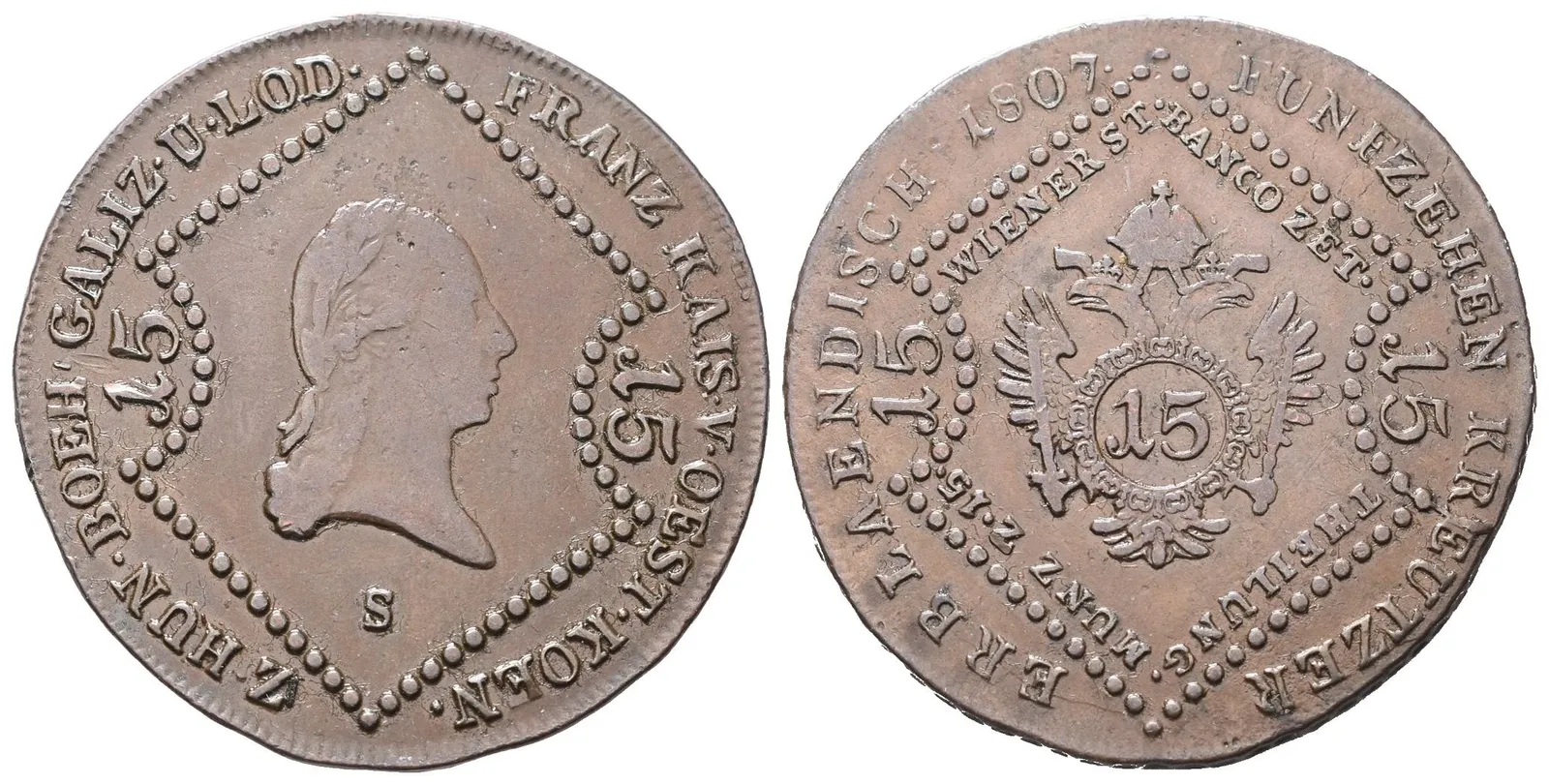 František II., 15 Krejcar 1807 B