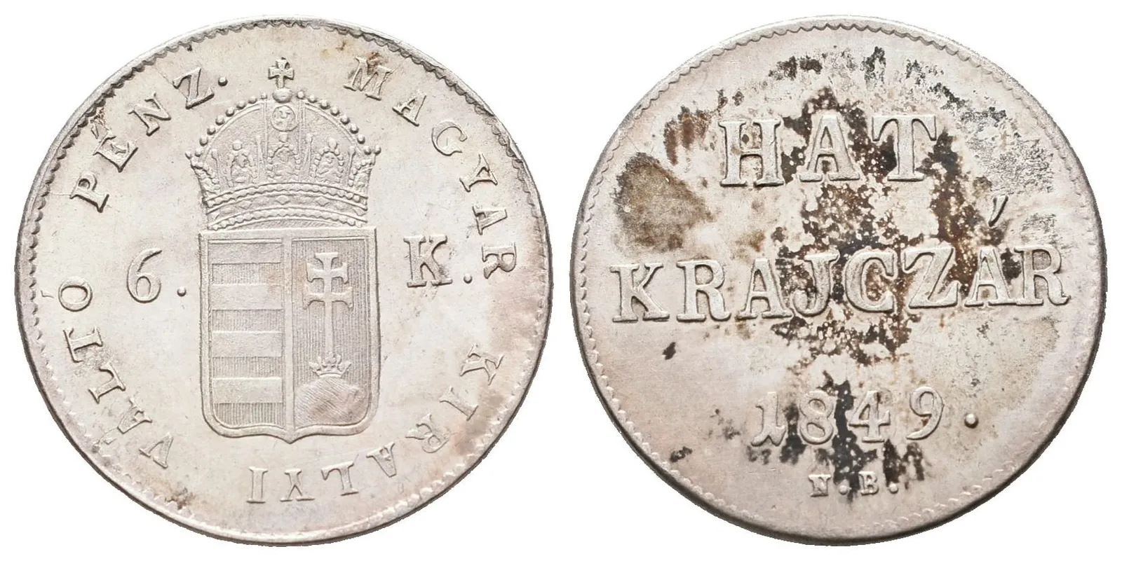 Revoluce, 6 Krejcar 1849 NB
