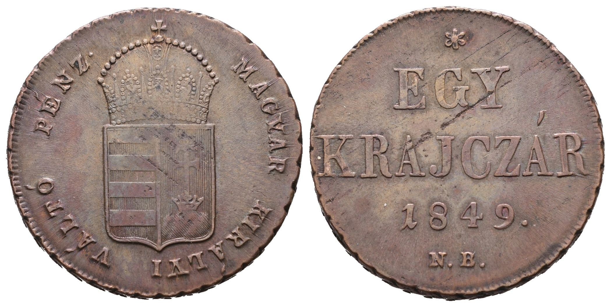 Revoluce, Krejcar 1849 NB