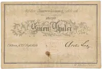 Německo, Anhalt, Artur Lutze, Cöthen, 1 Thaler 1857 - fotografie 2