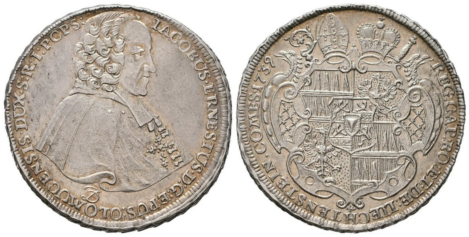 Olomouc - biskupství, Jakub Arnošt Liechtenstein, 1738 - 1745 — 1