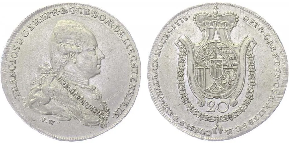 Liechtenstein, Franz Josef I., 1772 - 1781 — 1
