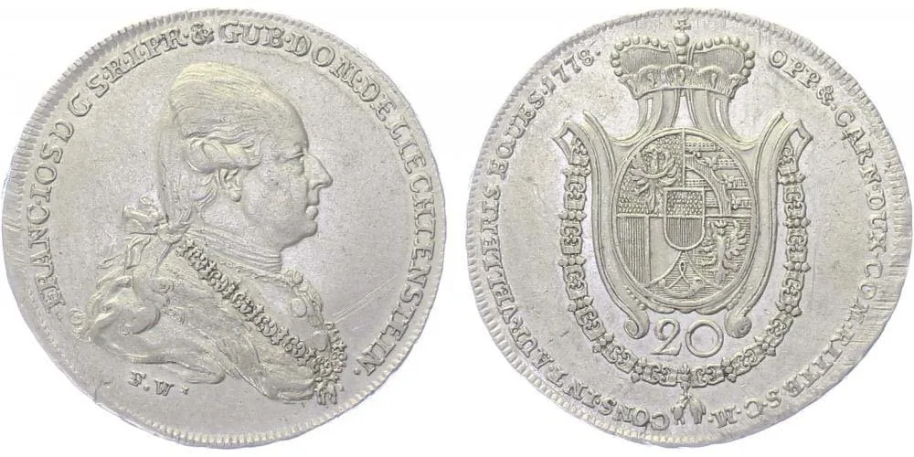 Liechtenstein, Franz Josef I., 1772 - 1781 — 1