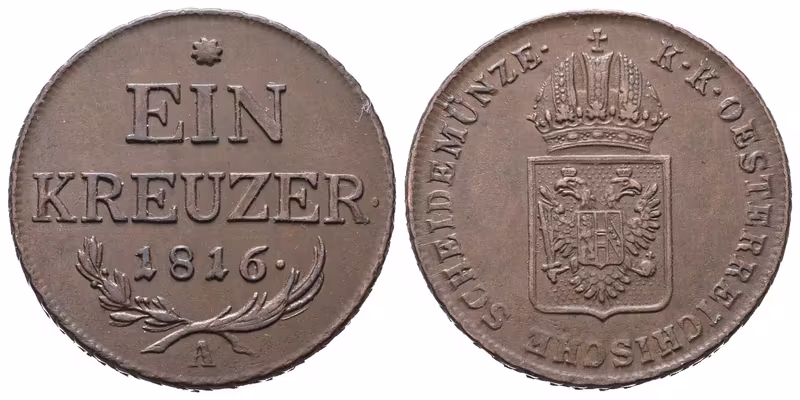 František II., 1 Krejcar 1816 A