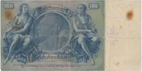 Německo, 100 Reichsmark 1935, válečná s průb. vod., CHYBOTISK, Hej.D8d - fotografie 2