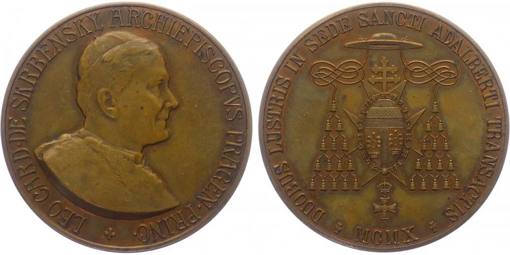 Praha - arcibiskupství, Lev kardinál Skrbenský, 1899 - 1917 — 1