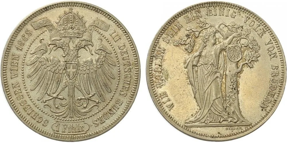 Rakouská a spolková měna, 1857 - 1892 — 1
