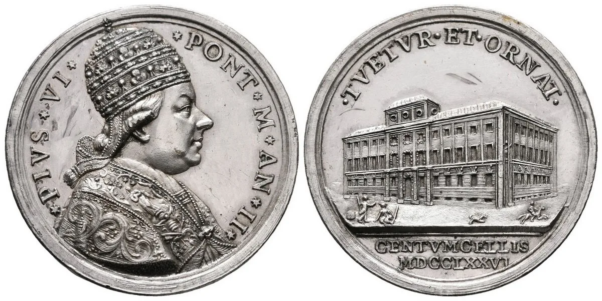 Vatikán, Pius VI., 1775 - 1799 — 1