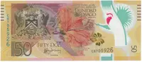 Trinidad a Tobago, 50 Dollars 2014, plastová, P.50, pamětní vydání