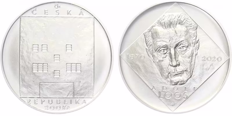 200 Kč 2020 - Adolf Loos - bez certifikátu