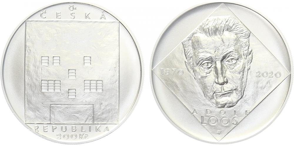 200 Kč 2020 - Adolf Loos - bez certifikátu