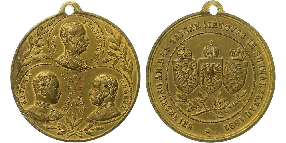 František Josef I., medaile vojenských manévrů — 1