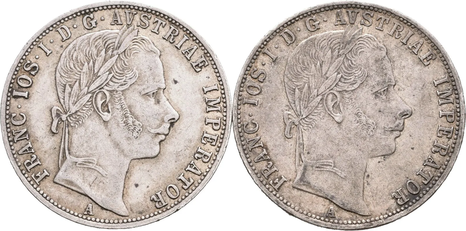 Zlatník 1859 A, 1860 A, tmavá patina_2 ks — 1