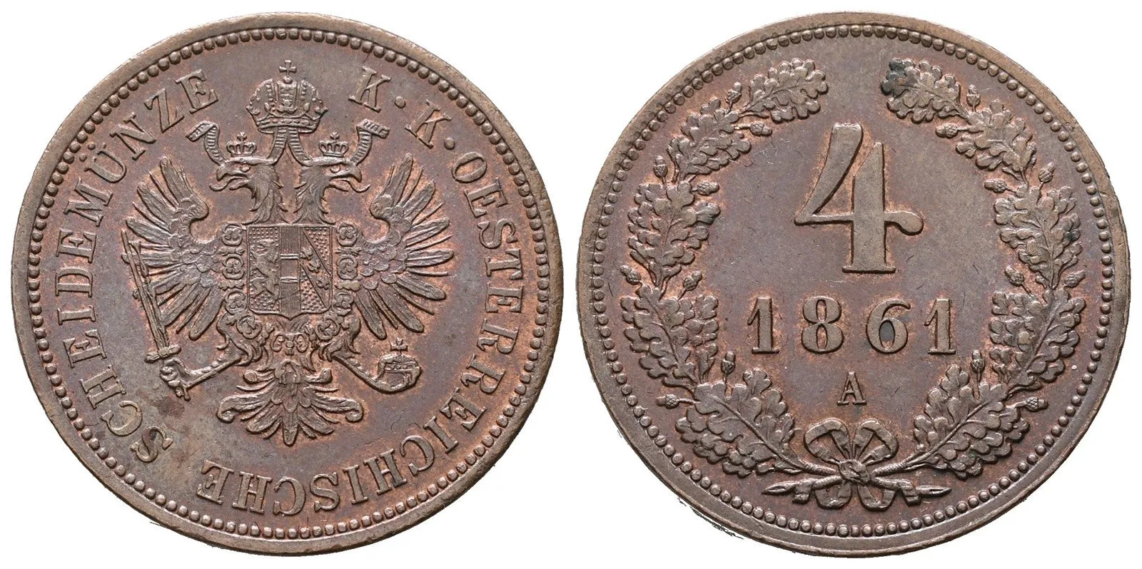 Rakouská a spolková měna, 1857 - 1892 — 1
