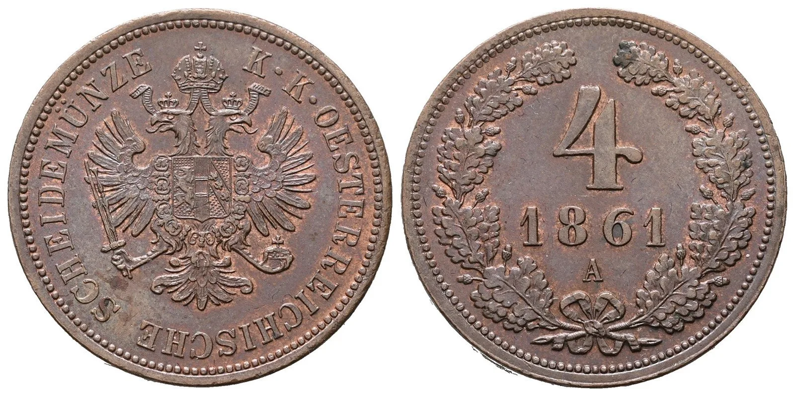 Rakouská a spolková měna, 1857 - 1892 — 1