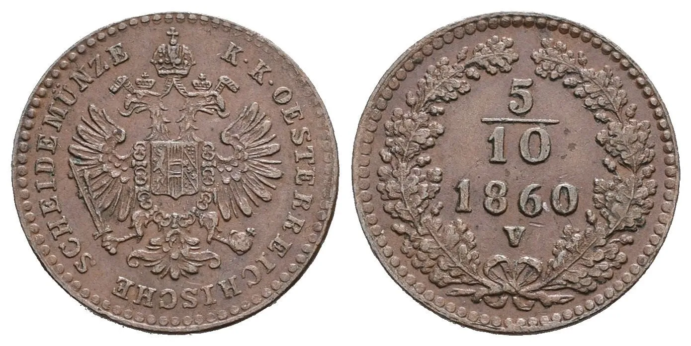 Rakouská a spolková měna, 1857 - 1892 — 1