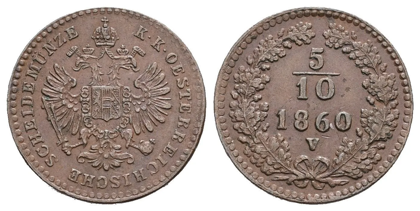 Rakouská a spolková měna, 1857 - 1892 — 1