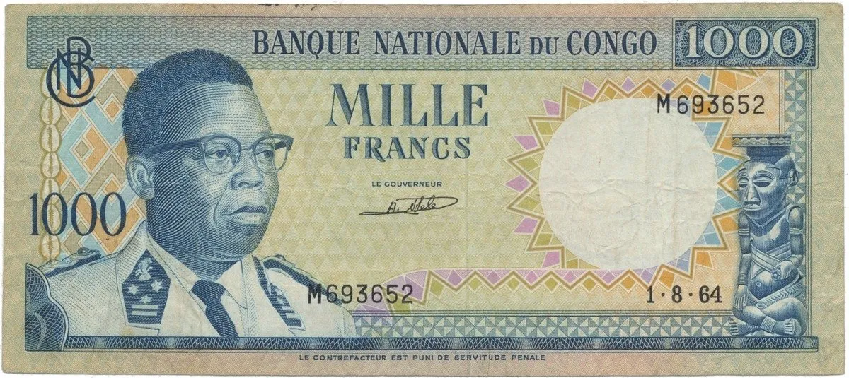 Kongo Dem. Republika,1000 Francs 1964, P.8a