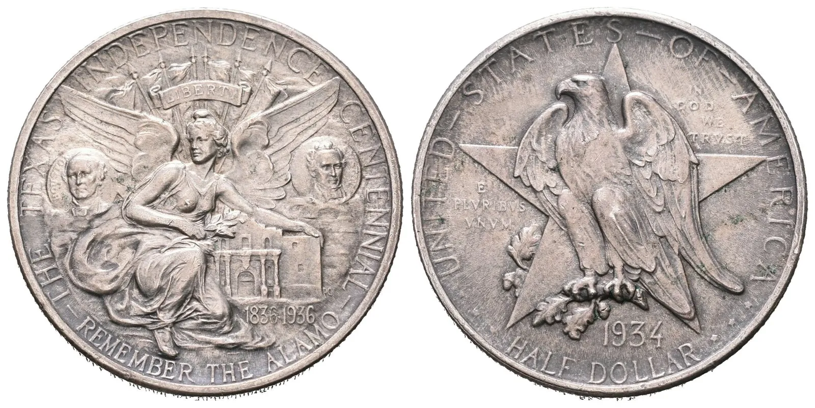 USA, 1/2 Dollar 1934 - Texas Centennial