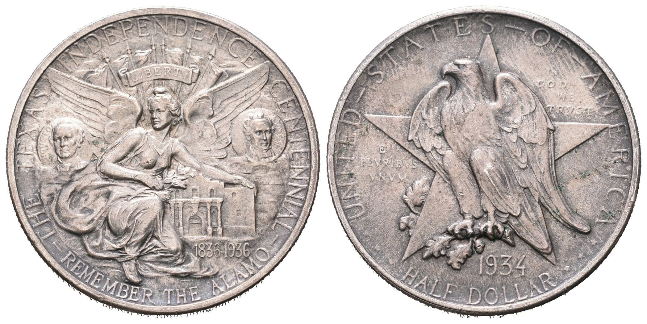 USA, 1/2 Dollar 1934 - Texas Centennial