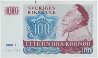 Švédsko, 100 Kronor 1980, P.54c