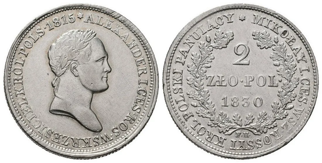Ražby pro Polsko, Mikuláš I., 1825 - 1855 — 1