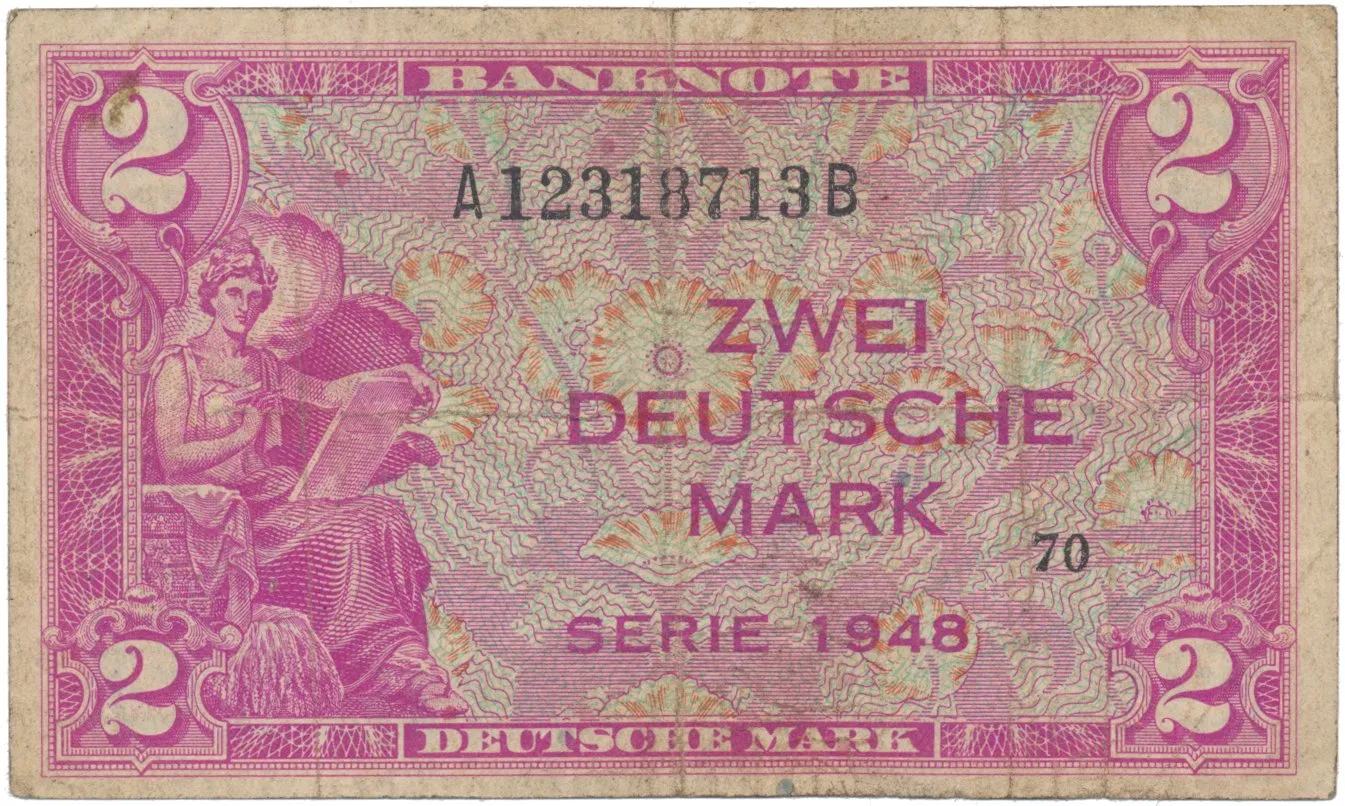 Německo - NSR, 2 DM 1948, Ros.234a