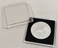 32 mm - Plastová kapsle/bublinka na mince QUADRUM - 1 kus - fotografie 2