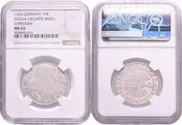 XV Krejcar 1662, Sa.429, Kop.5434, etue NGC, hodnocení MS 62, TOP POP!, — 2