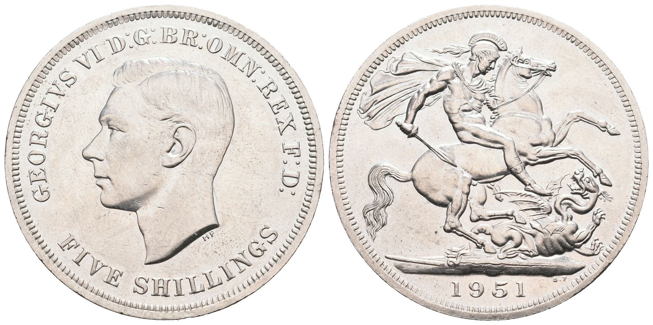 Velká Británie, 5 Shilling 1951