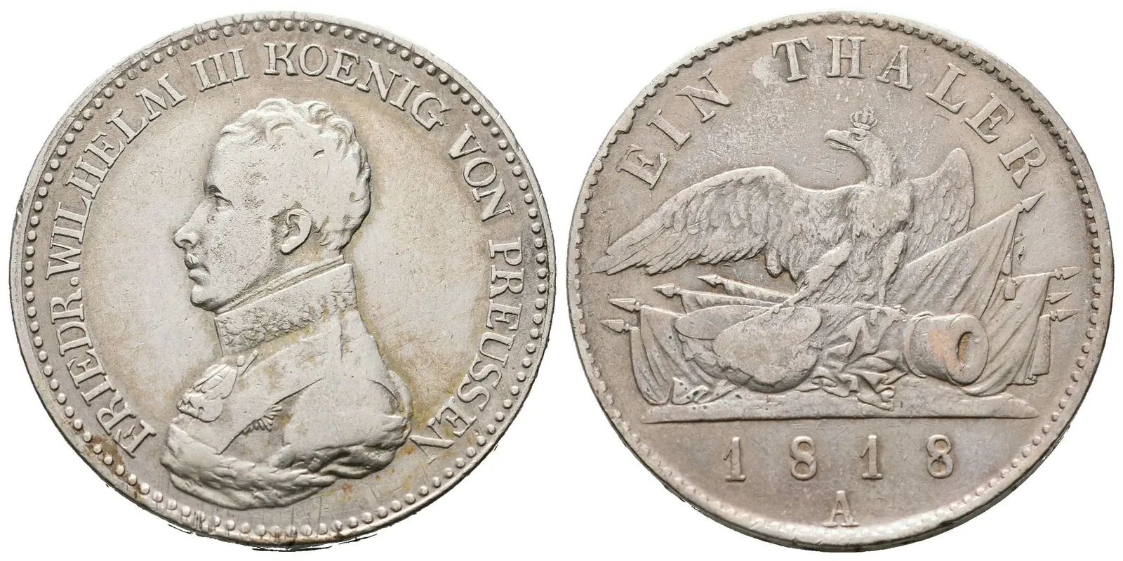 Prusko, Tolar 1818 A