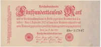 Německo, 500 000 Mark 1923, Ro.91b