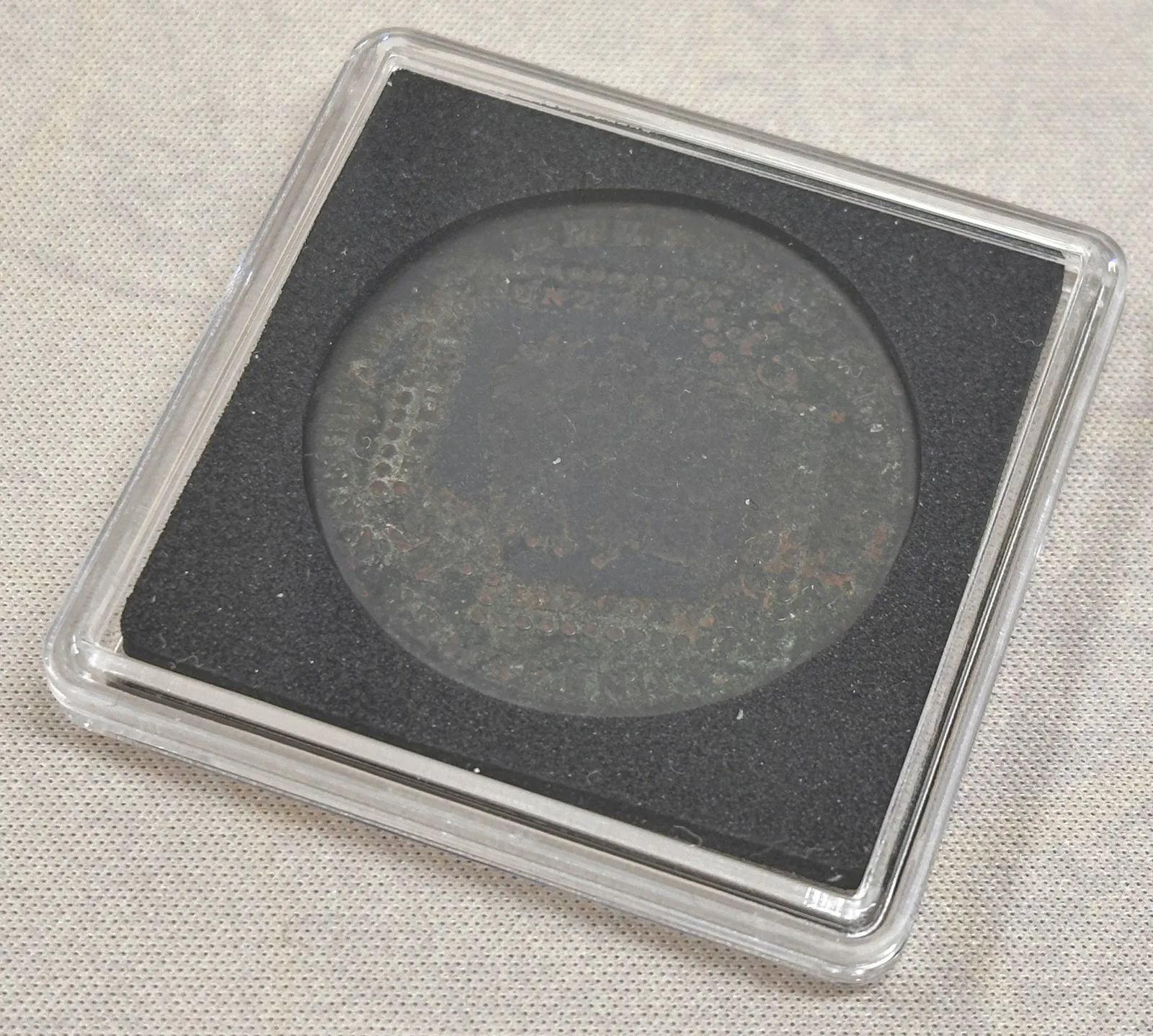 36 mm - Plastová kapsle/bublinka na mince QUADRUM - 1 kus