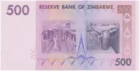 Zimbabwe, 500 Dollars 2007, P.70 - fotografie 2
