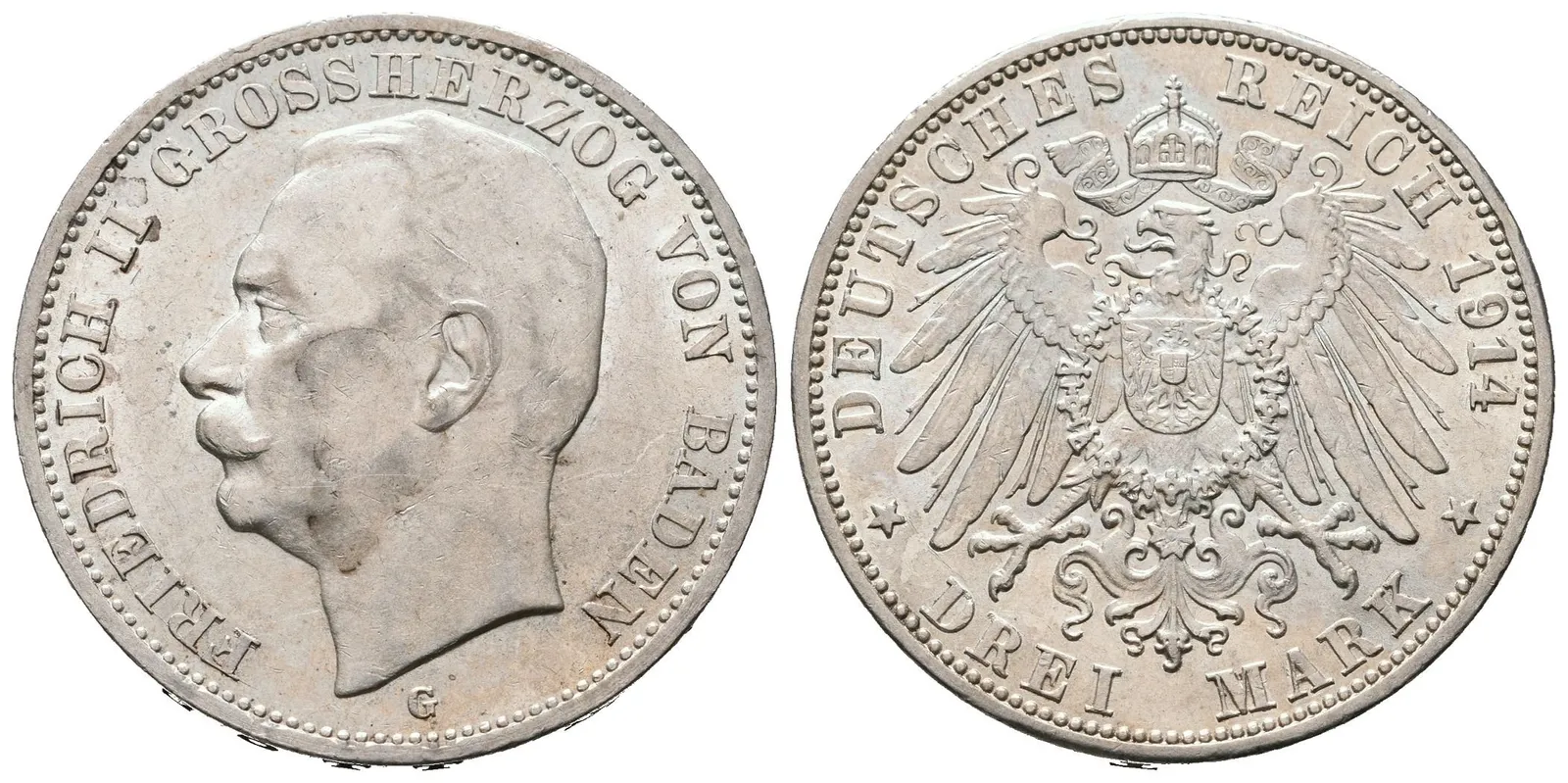 Baden, 3 Marka 1914 G