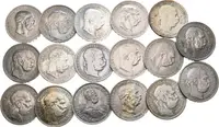 Soubor mincí - 1 Koruna 1894, 1899, 1912, 1913, 1914, 1915 a 1916 BZ + — 2