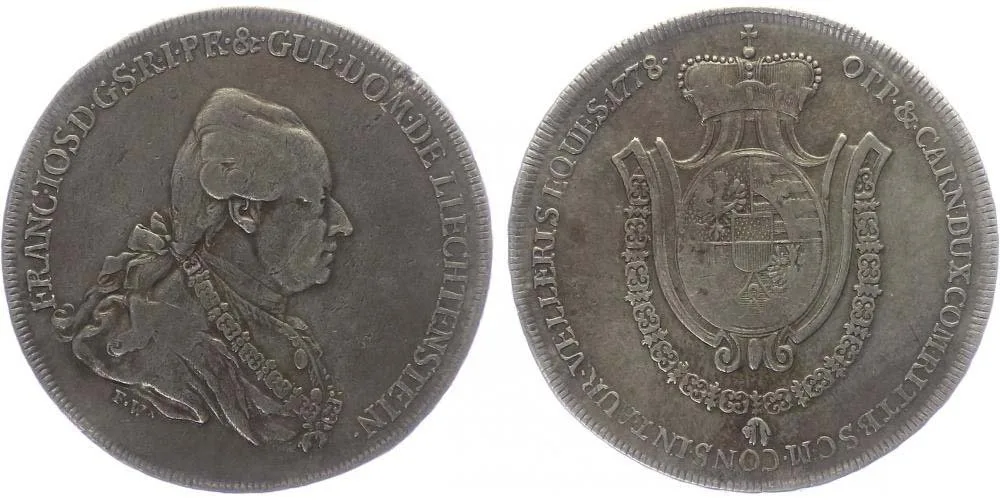 Liechtenstein, Franz Josef I., 1772 - 1781 — 1