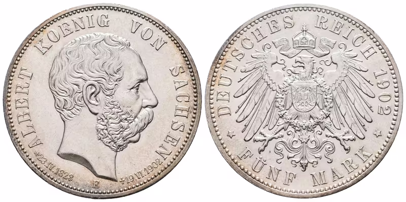 Sasko, 5 Marka 1902