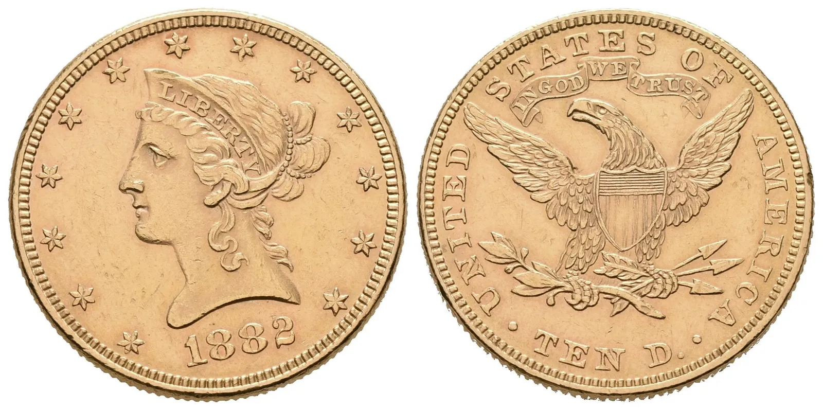 USA, 10 Dollars 1882
